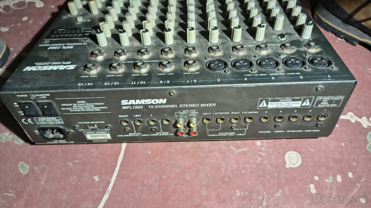 Mixážní pult Samson MPL1502 – 15 kanálů - 2