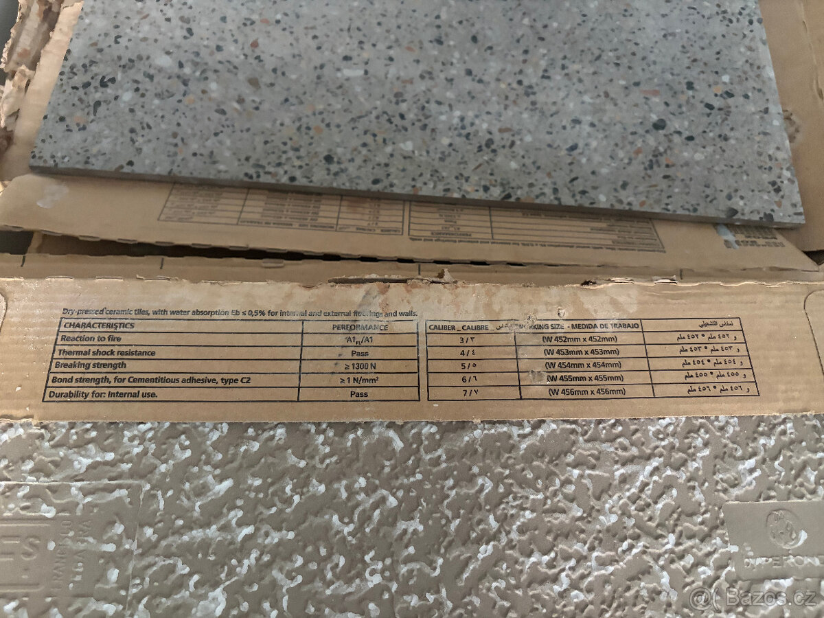 Dlazba terrazzo 180ks (~36m²) Siko Peronda nove - 2