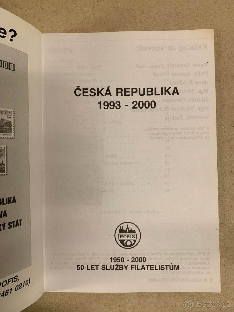 Kniha - Pofis 2000 Česká republika 1993 - 2000 - 2