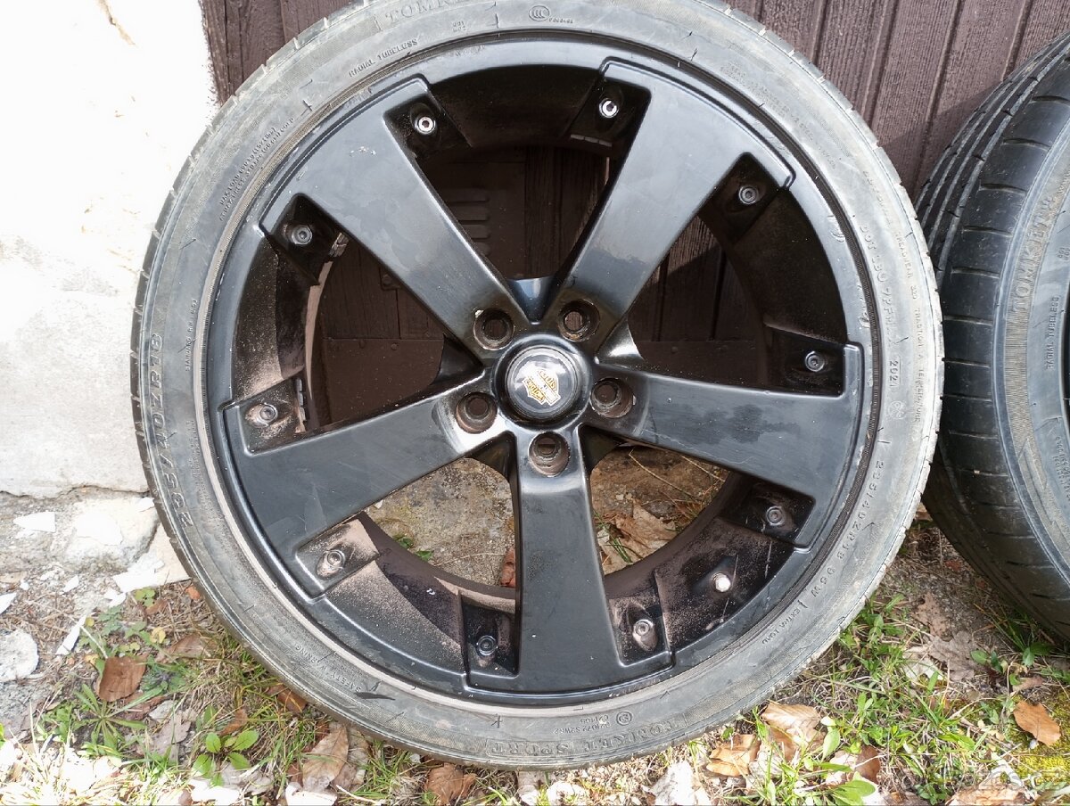 Al kola 5x112 R18 letní pneu - 2