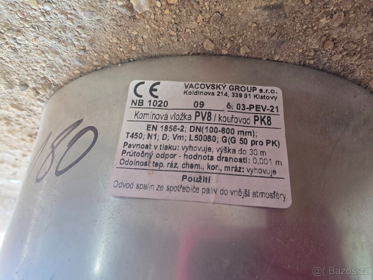 Prodám 3ks kouřovodu 180 - 2