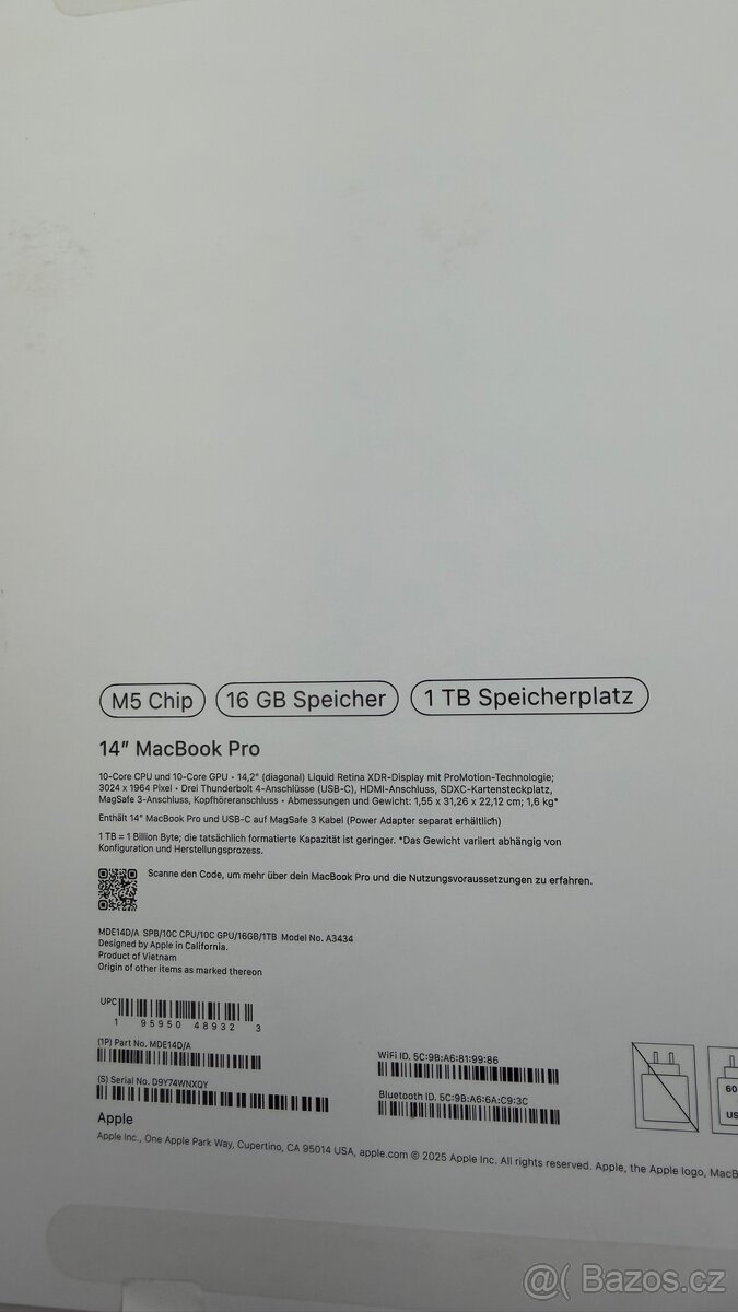 MacBook m5 14 pro 1 tb - 2