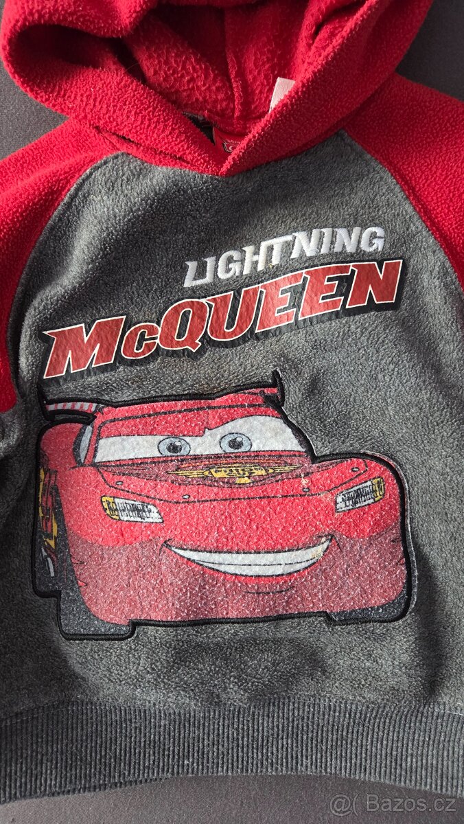 Fleesová mikina McQueen vel. 86 - 2