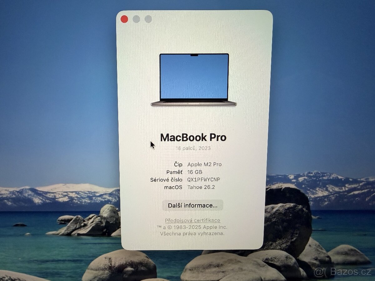 MacBook Pro 16” 2023 M2 Pro / 16GB / 512GB - 2