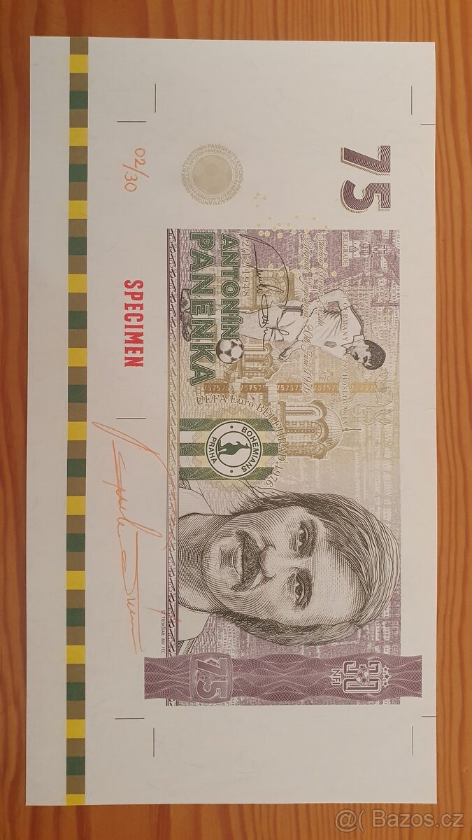 Antonin Panenka set 5 kusů z archu - 2