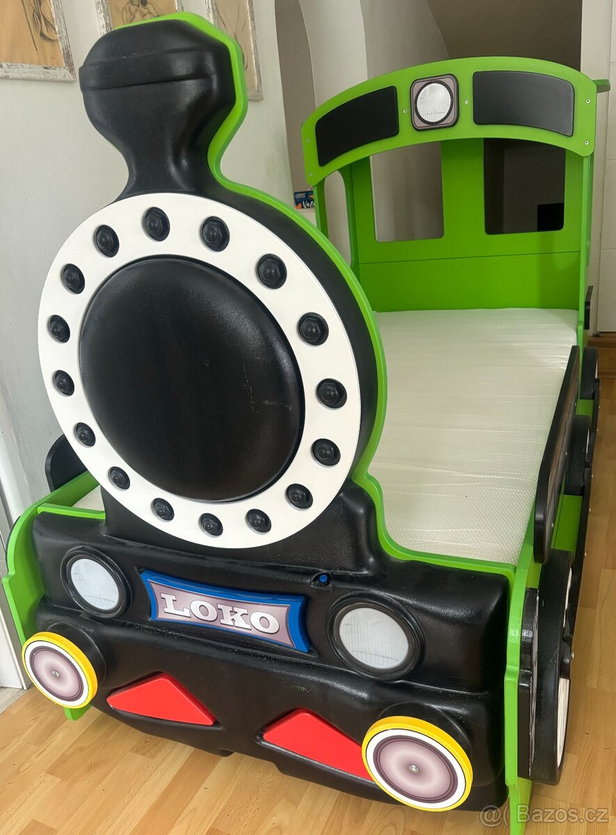 Dětská postel mašinka (lokomotiva) - 2