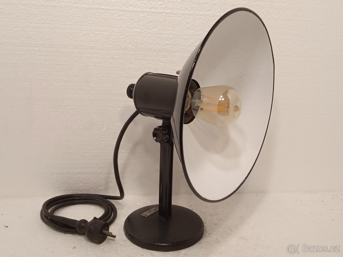 Industrial smaltované retro světlo - OK stav - 2