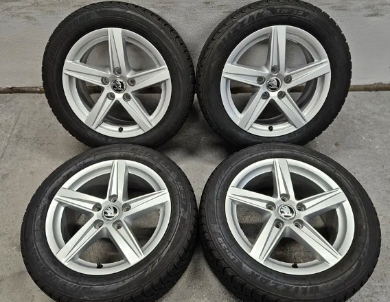 16 ŠKODA 5x112 ET48 7J 205/55 R16 91H Bridgestone - 2