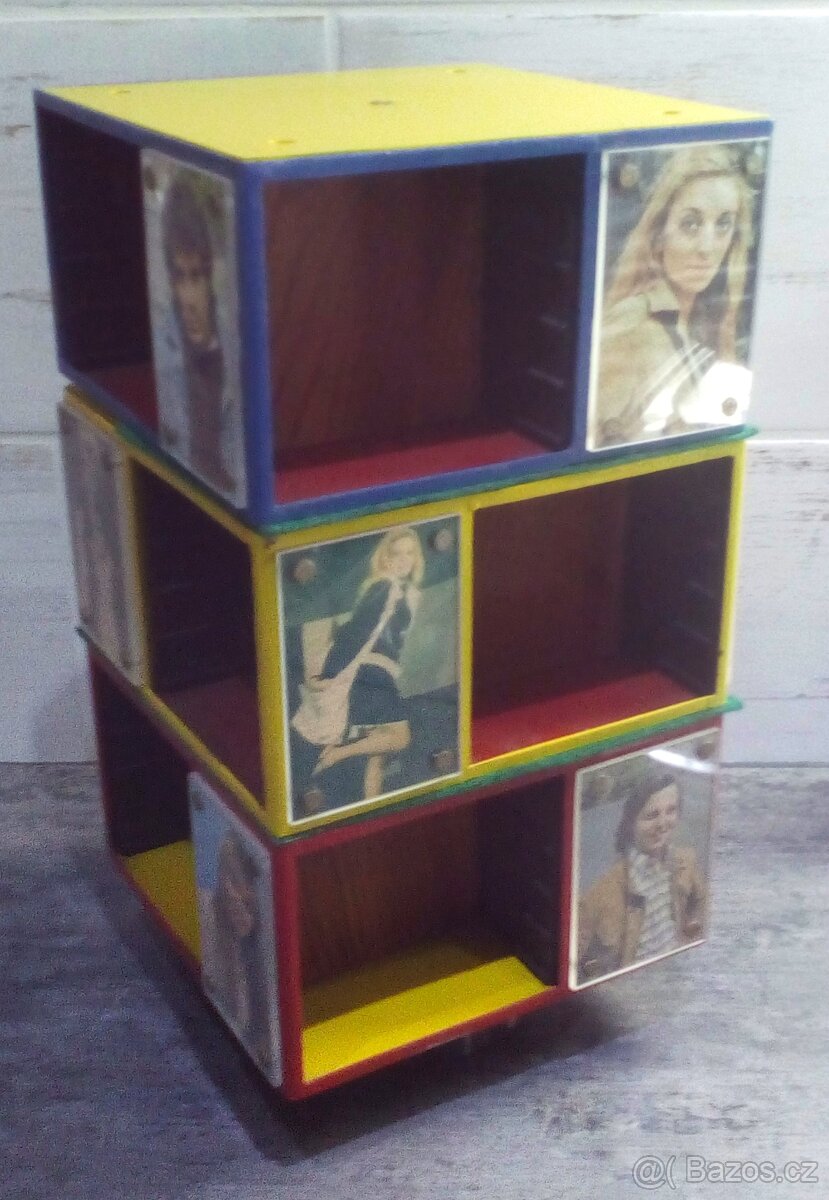 stojánek na audio kazety, otočný, rozkládací - 2