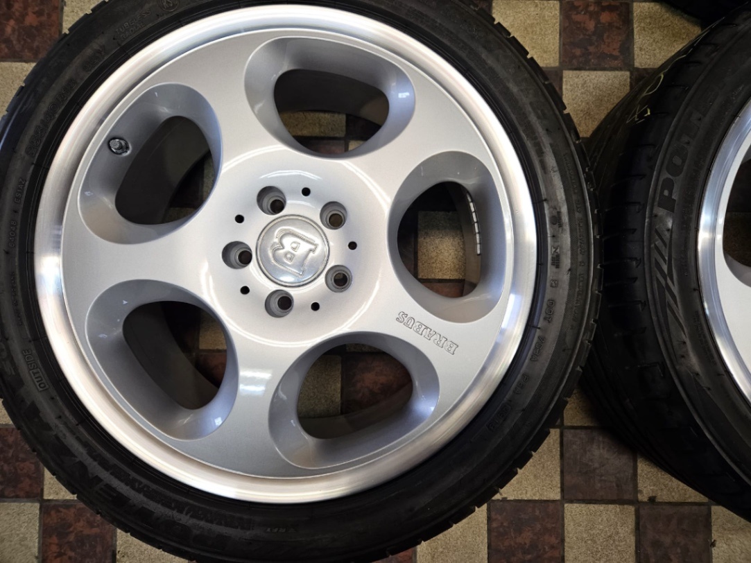 alu kola BRABUS R18 po kompletní renovaci + pneu + tpms - 2