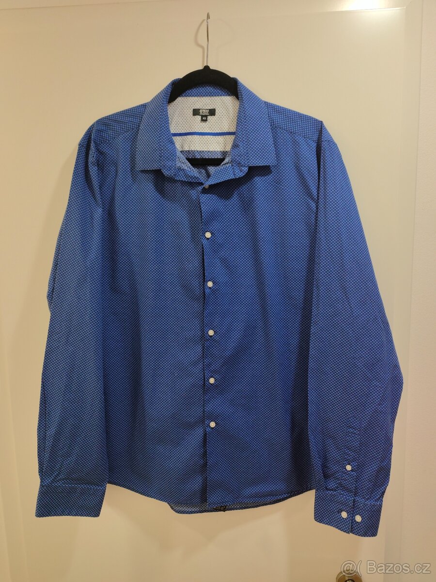 Jerem modrá pánská košile - 2