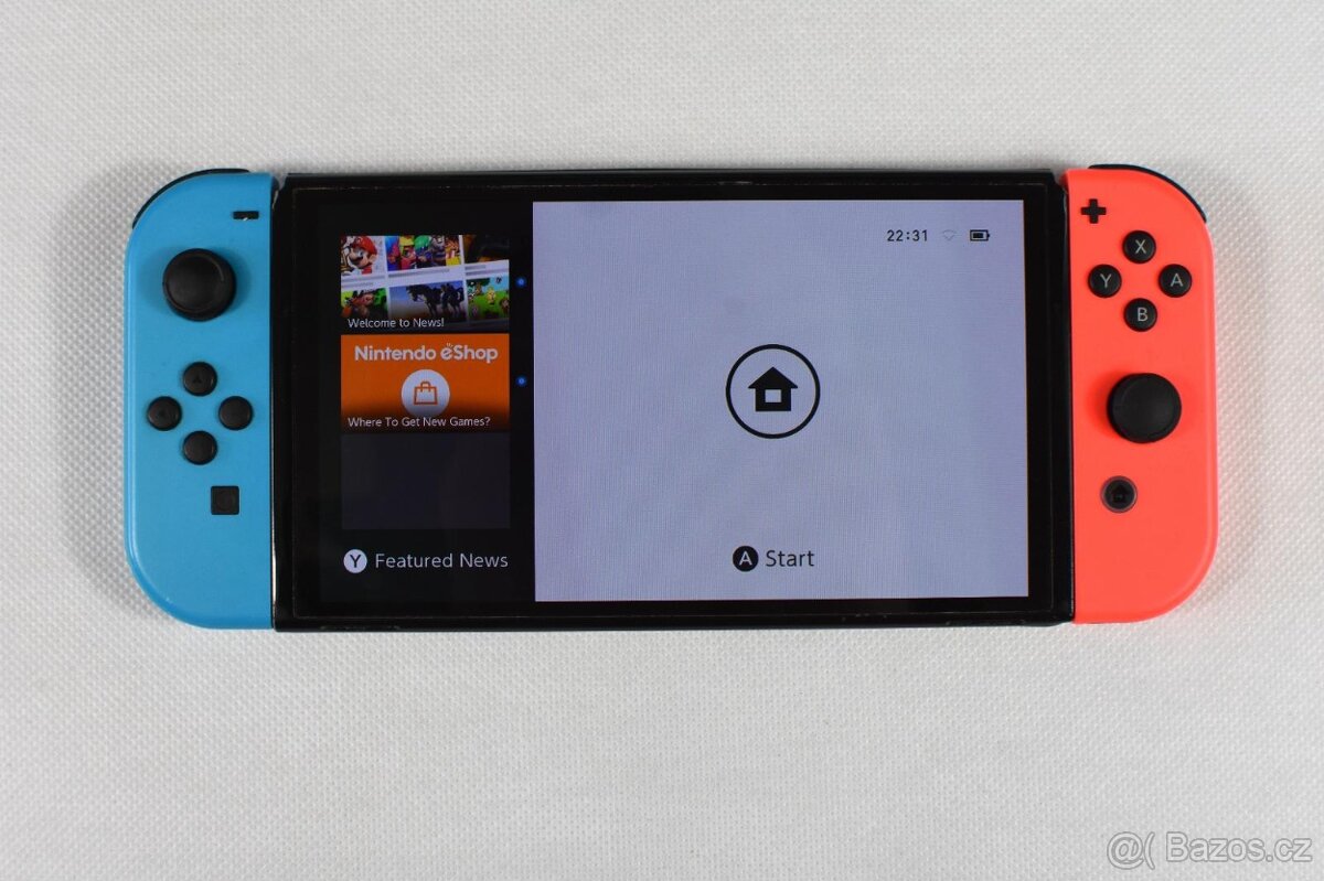 Nintendo Switch - OLED Model (Neon Blue/Neon Red) - 2