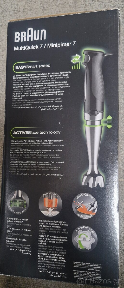 Mixér tyčovy Braun QUICK 7 MQ7075X nepoužitý - 2