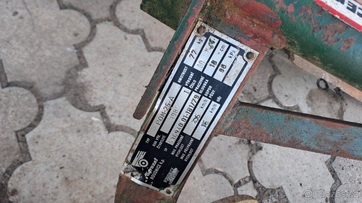 Pluh za malotraktor pon 25 - 2