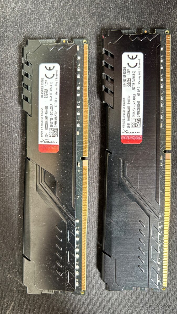Kingstone 2x8gb a 2x4gb hyperX fury - 2
