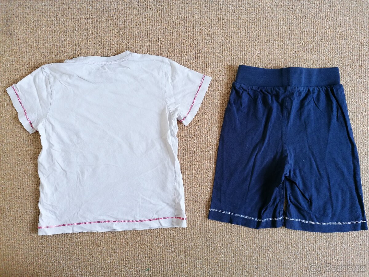 Modrobílé dvoudílné pyžamo Matalan, v. 122/128 - 2