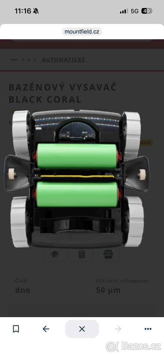 Bazenovy vysavac Black Coral - 2