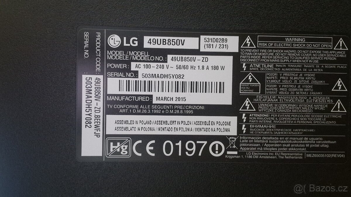 LG televize - 2