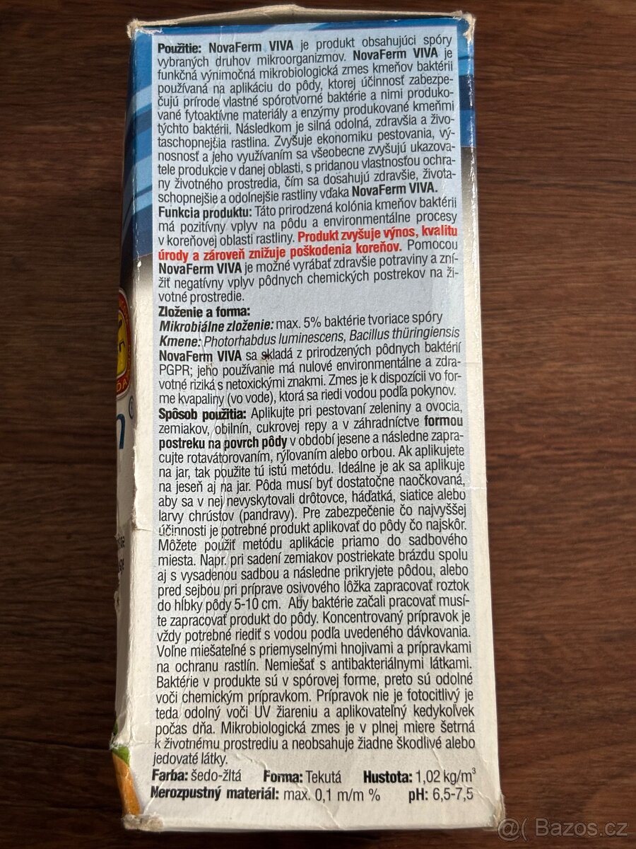Biologické hnojivo NovaFerm Viva - 2