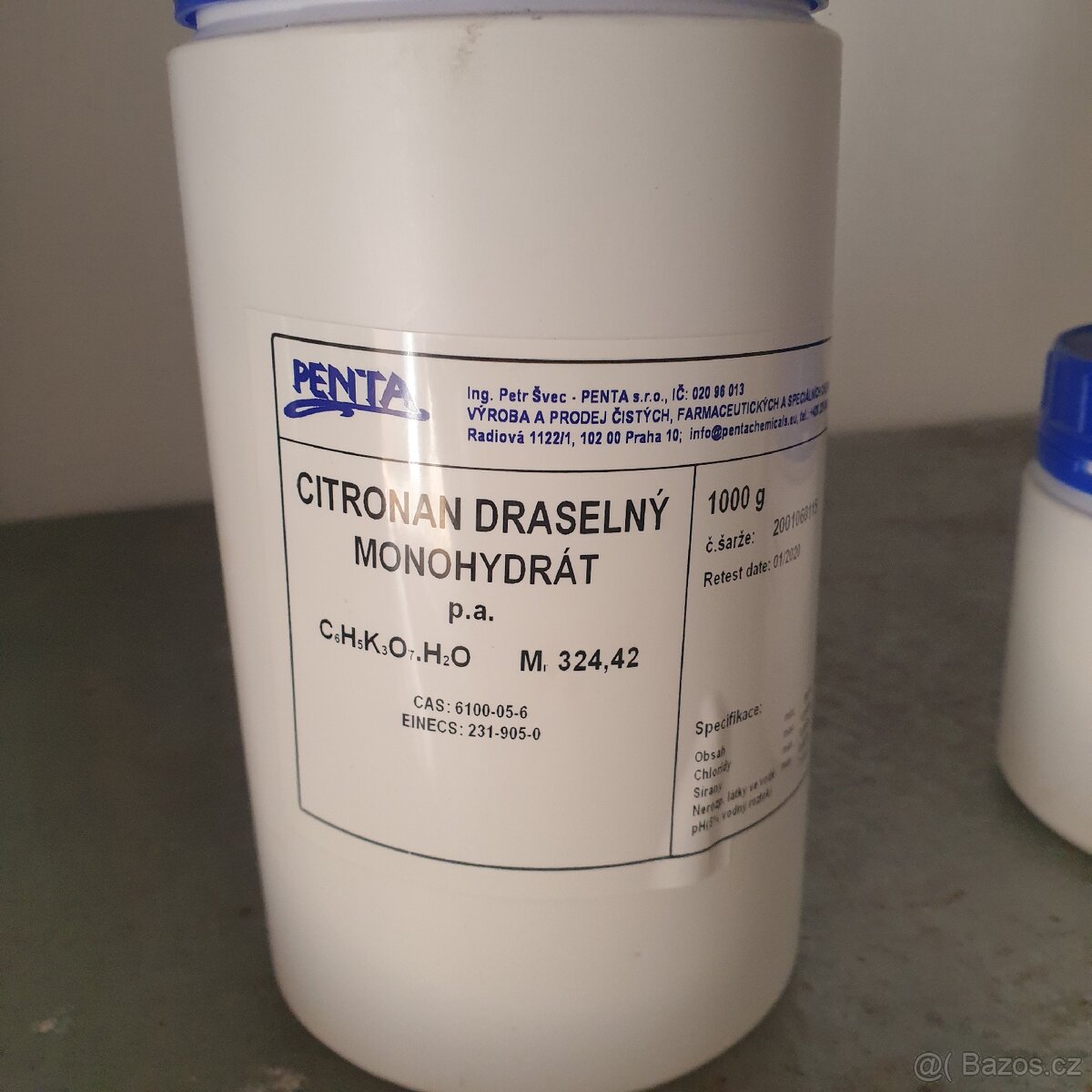 Citronan draselný monohydrát - 2