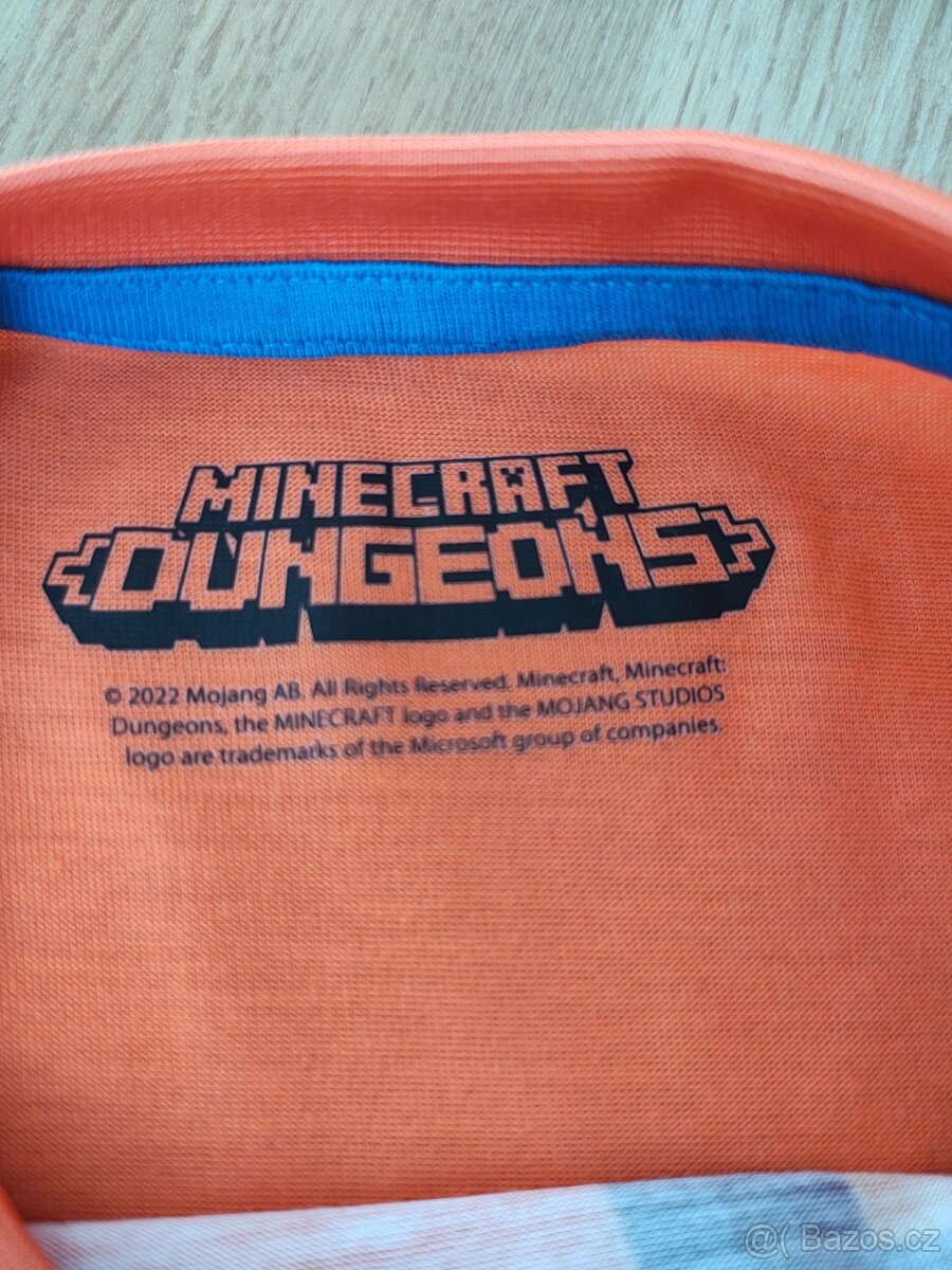 Kluk 8-9 let - funkční triko Minecraft - 2