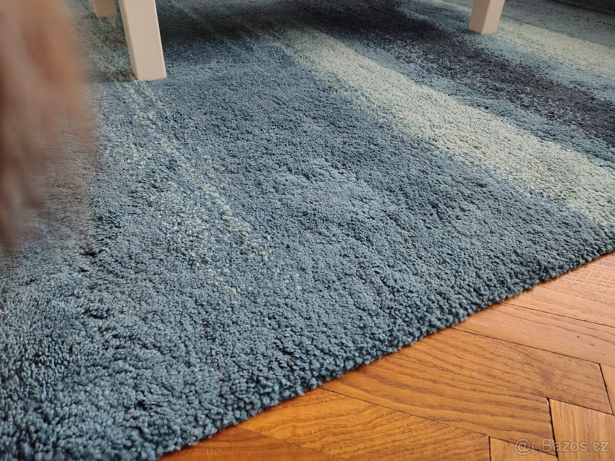 Koberec kusový, modrý - 2