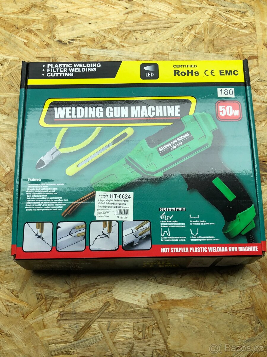 Svářečka na plasty + sponky - 2