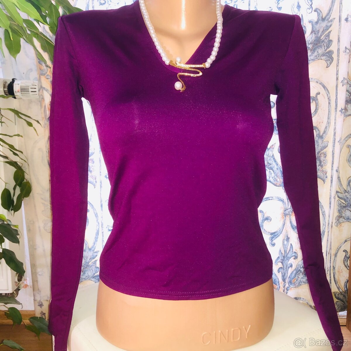 trickosdlouhymrukavem# vrstveni# fialovabarva - 2