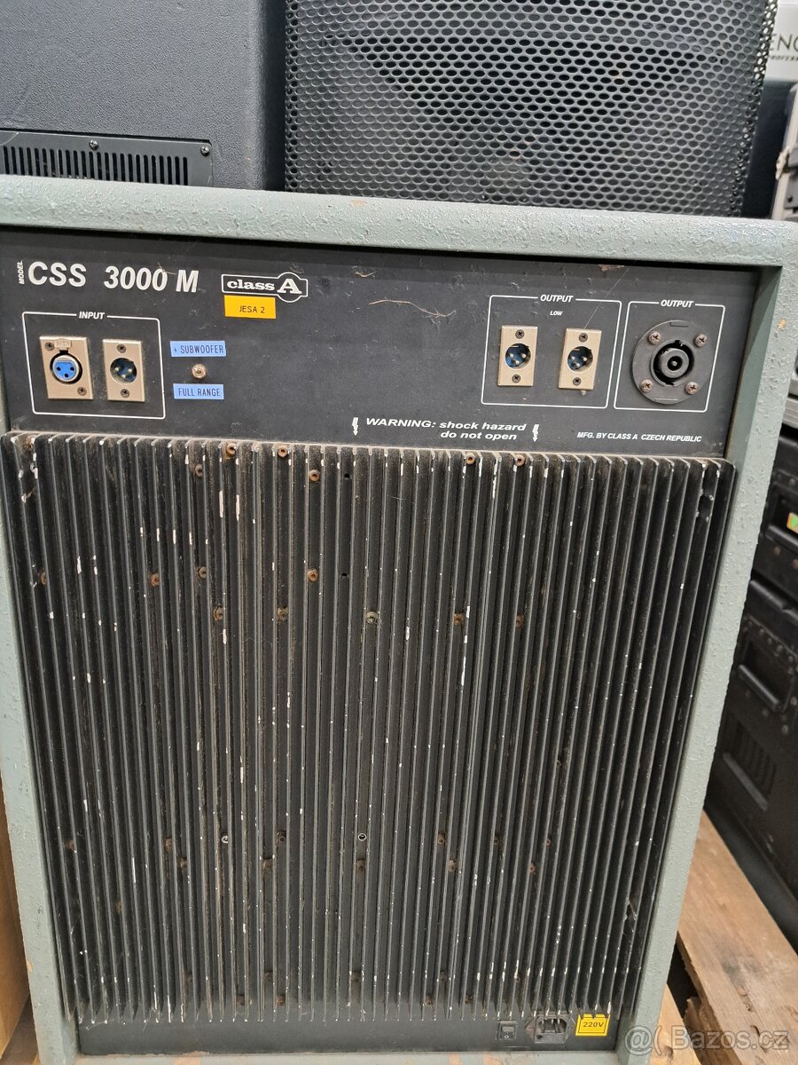 Prodám 2 reprobedny CLASS A 3pásmový TOP+originál zesilovače - 2