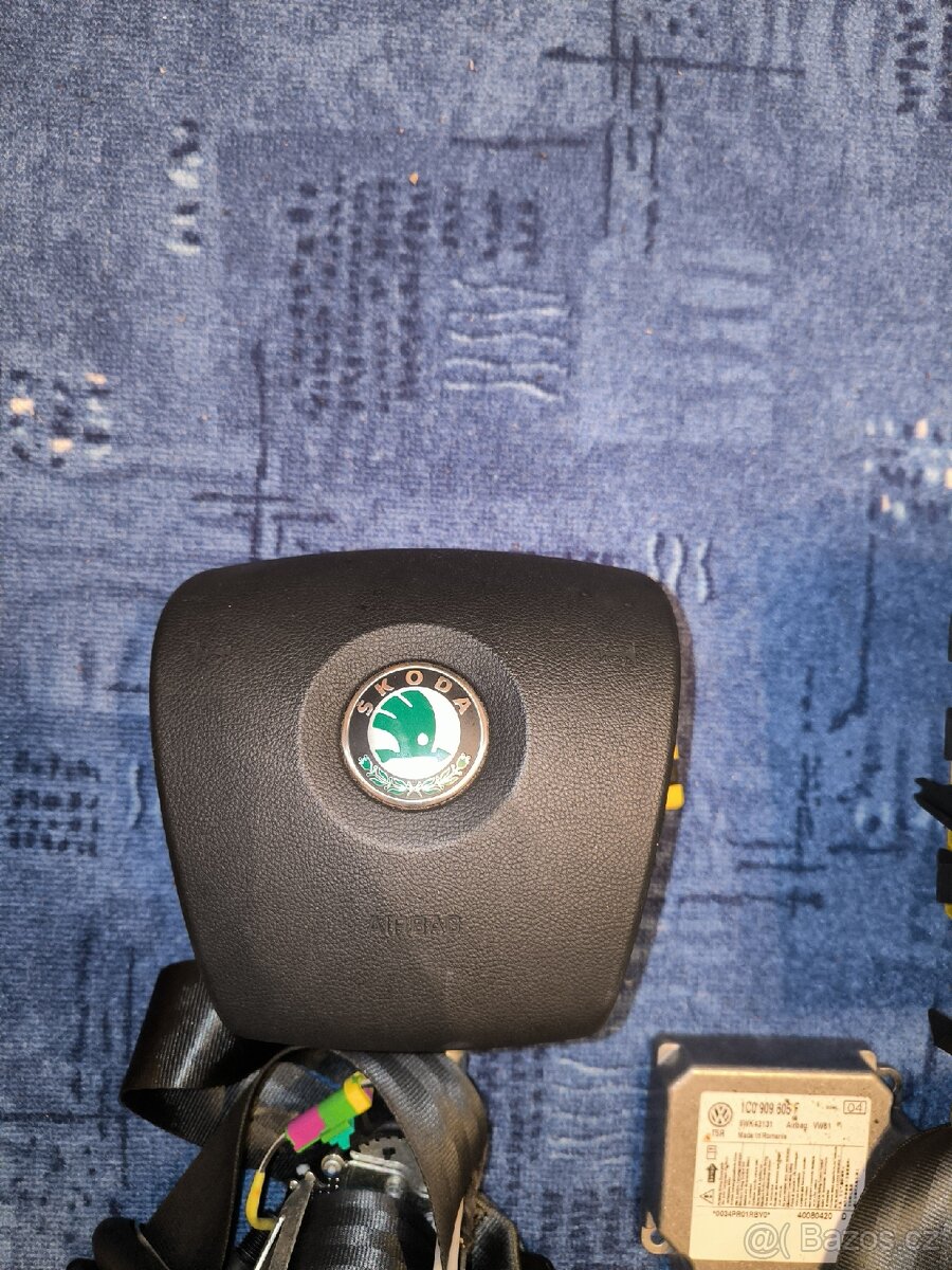 Sada airbag Škoda fabia 2 , 5J předfacelift, Roomster - 2