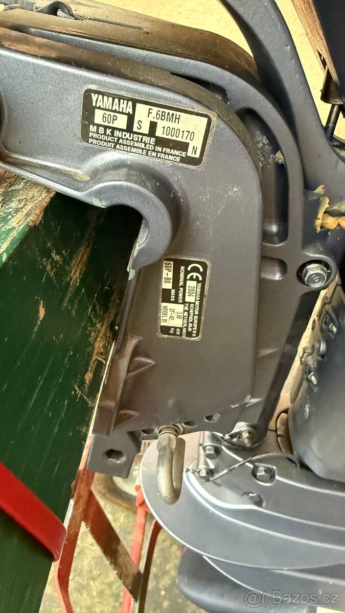 Lodni motor Yamaha 5 (8)hp 4takt 2 valec, top stav - 2