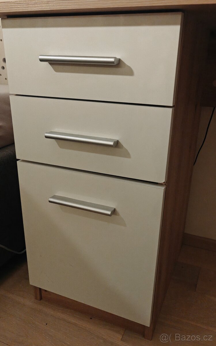 Rohový psací stůl (dub sonoma) - 2