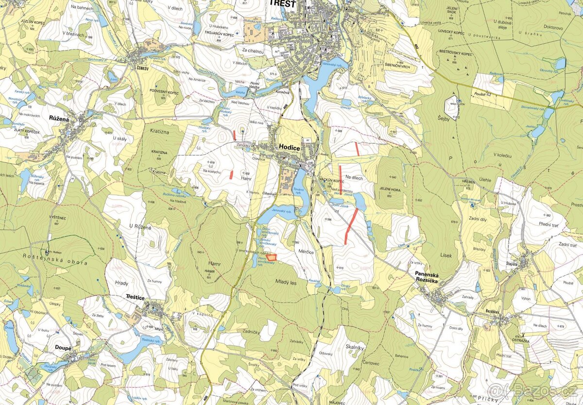 Zemědělská půda, prodej, Hodice, Jihlava - 2