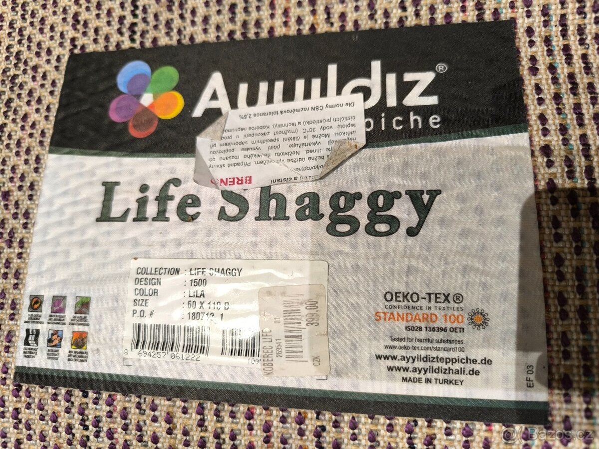 FIALOVÝ KOBEREČEK (110 x 60 cm) - 2