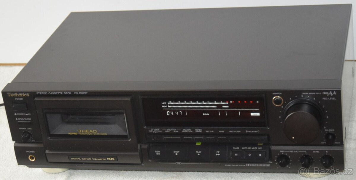 Tape deck TECHNICS RS-BX707, 3 hlavy, CLASS AA, Quartz DD - 2
