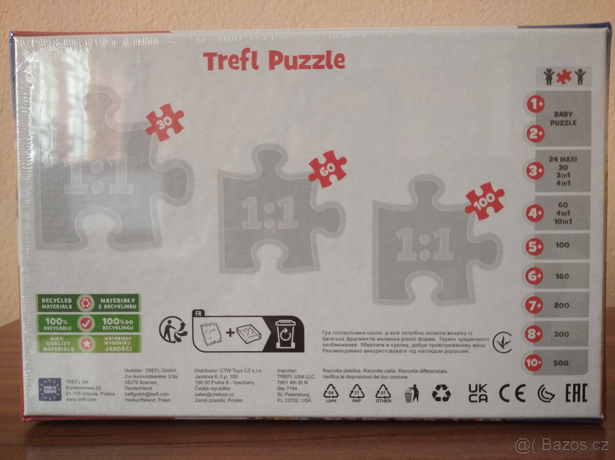 Puzzle Trefl Tlapková patrola 30 dílků NOVÉ - 2