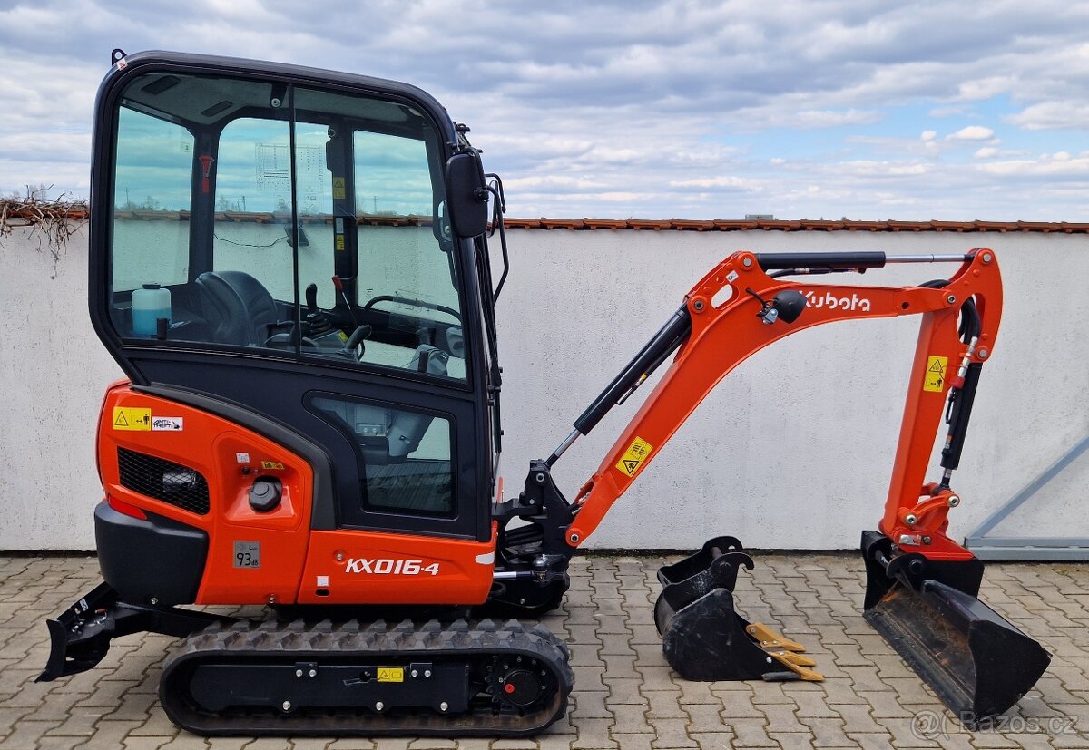 Minibagr Kubota KX016-4/NOVÝ STROJ,ROK 2022/2XLŽÍCE - 2