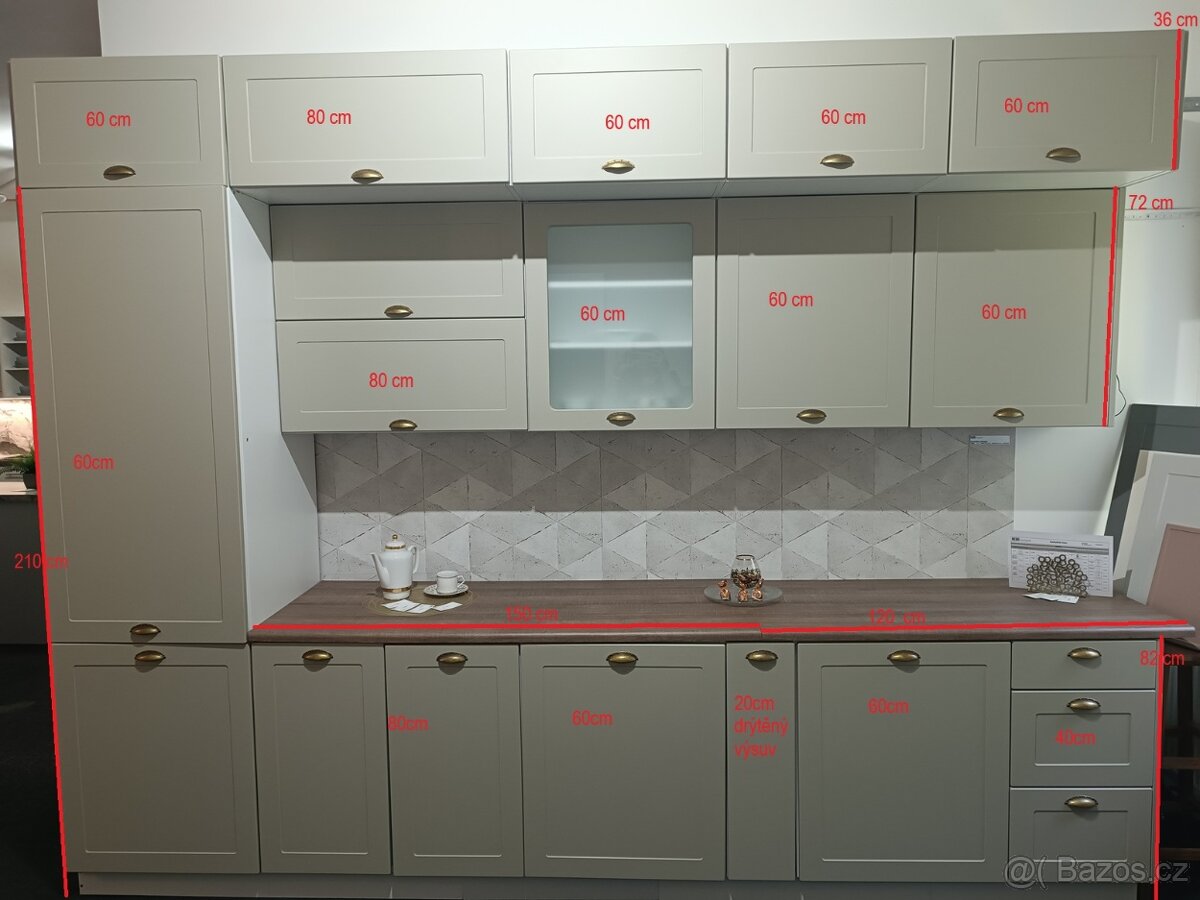 Moderní nepoužitá kuchyně NATALI krémová - 2