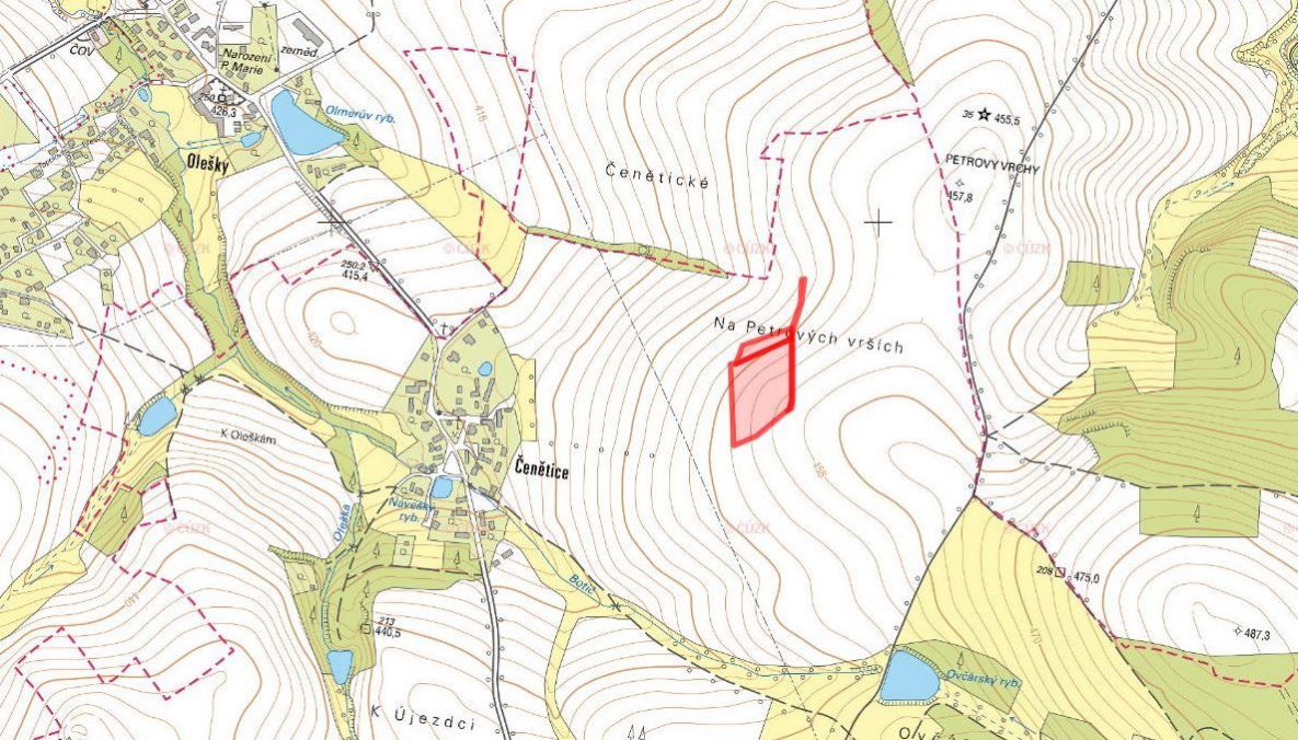 Zemědělská půda, prodej, Čenětice, Křížkový Újezdec, Praha v - 2