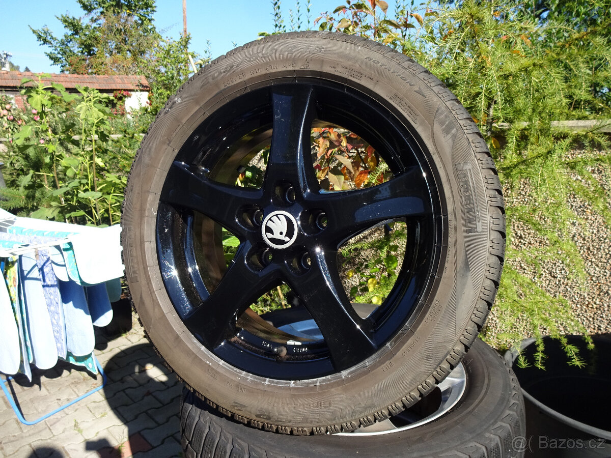 Octavia, Golf, Passat, Superb - zánovní zimní alu kola 16" - 2