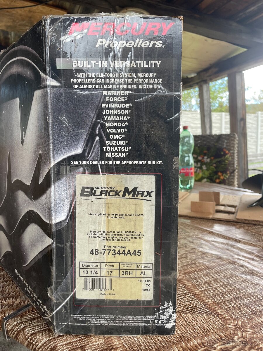Propeller-lodní šroub Mercury Black Max Nový - 2