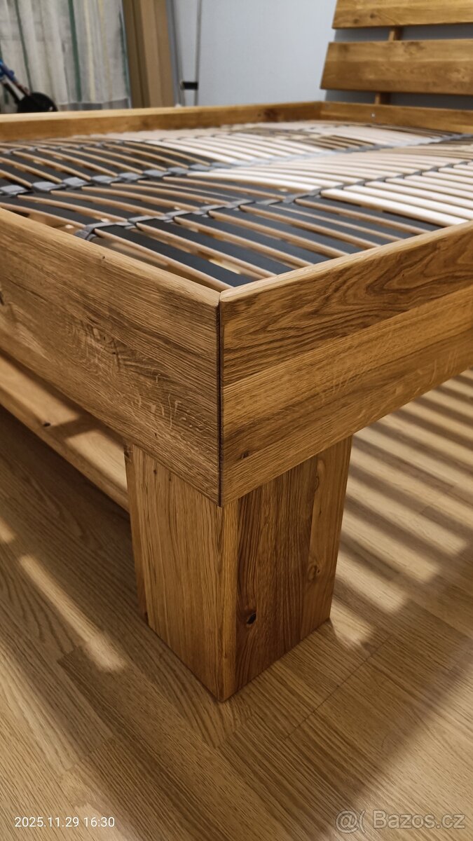 Dubová postel 160x200cm - 2