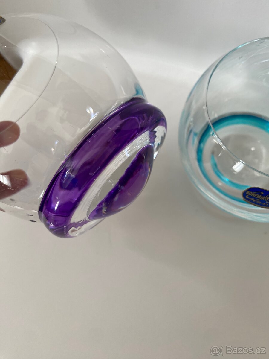 Bohemia Crystalex 390 ml skleničky barevné CRAZY - 2