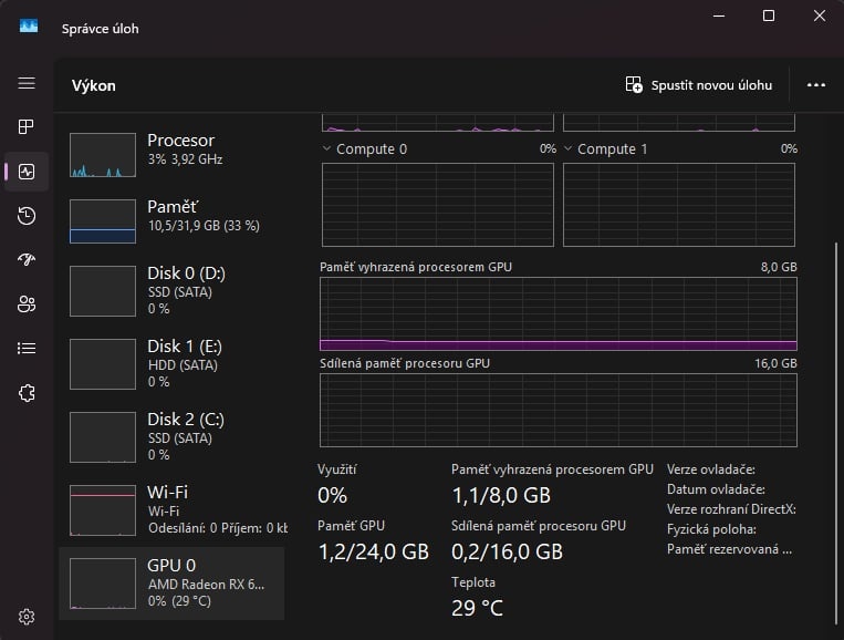🔥 Výkonný herní PC – Ryzen 5 / RX 6500 XT / 32 GB RAM / 2x - 2