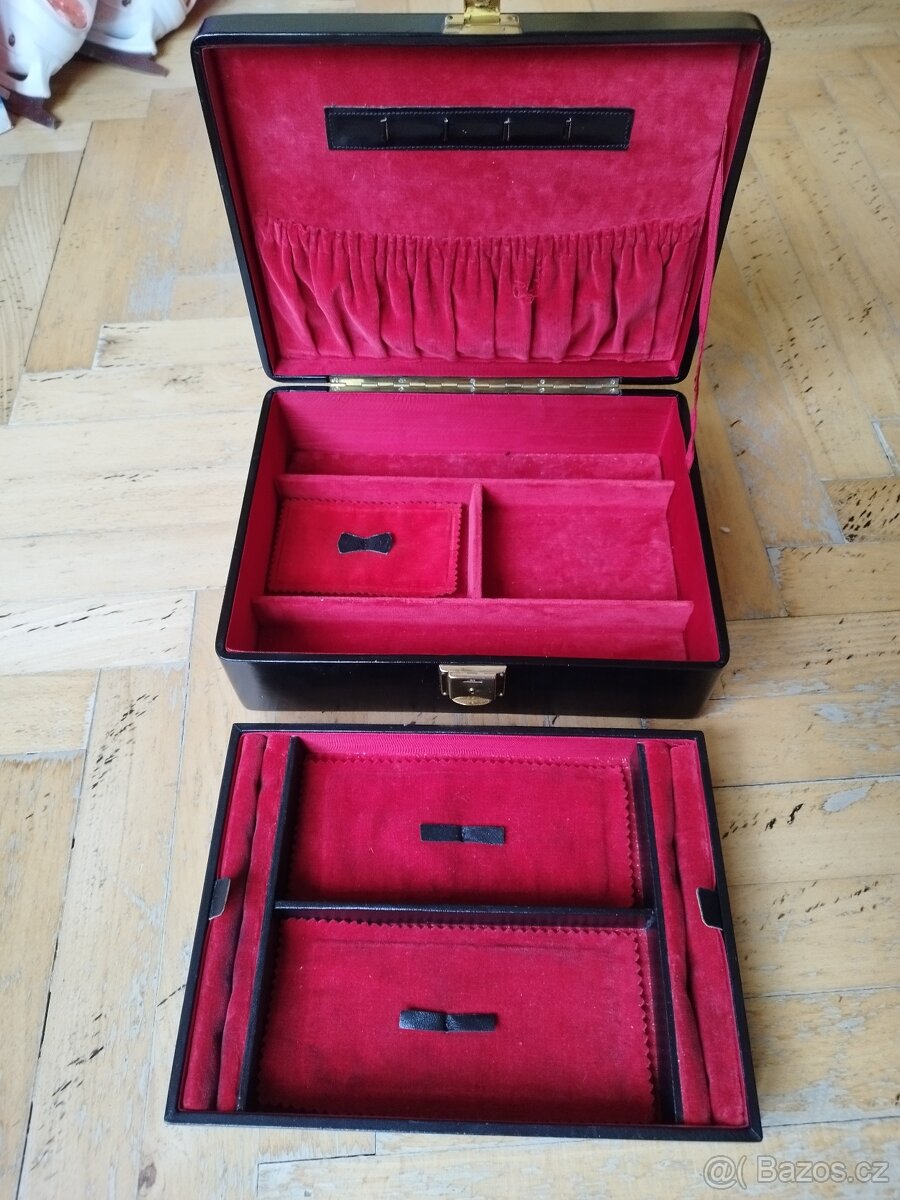 Krásná velká šperkovnice, 2 patrová - 2