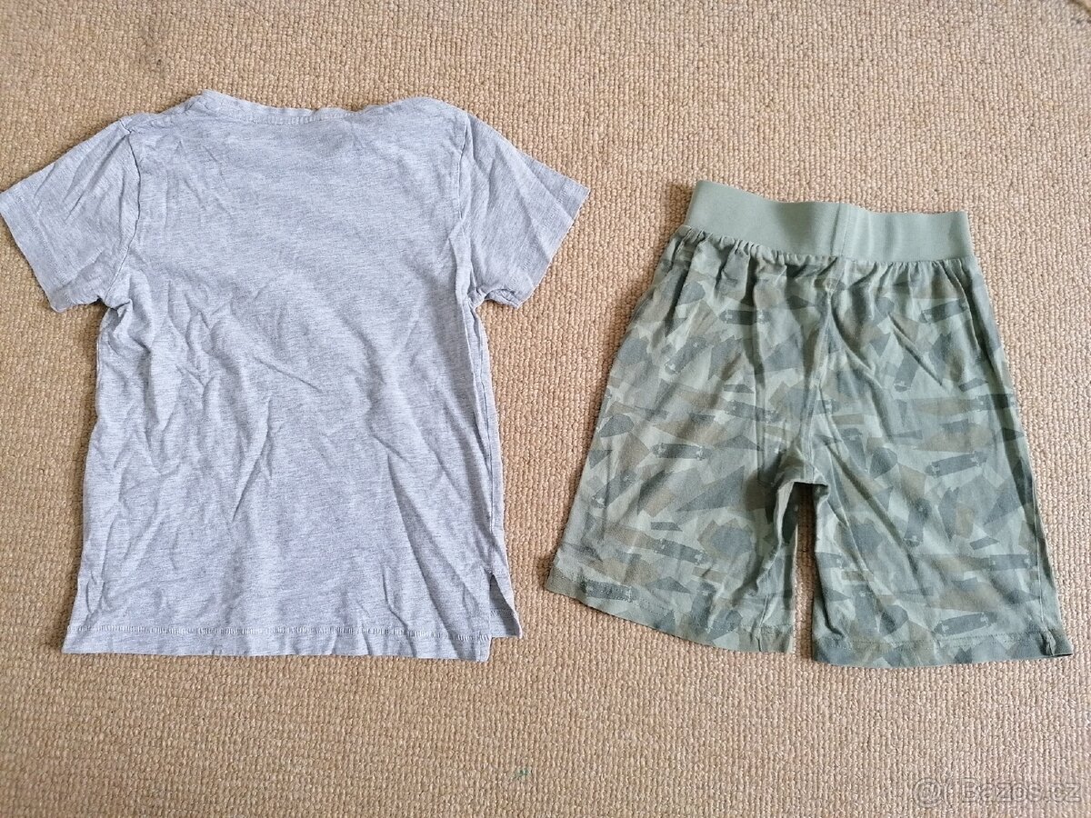 Šedozelené dvoudílné pyžamo Matalan, v. 122 /128 - 2