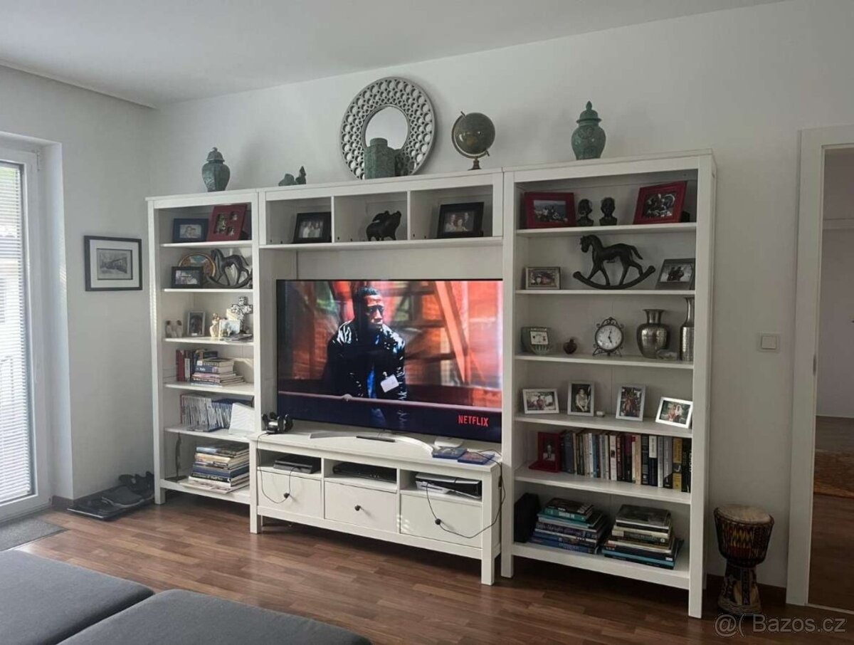 IKEA HEMNES obývací stěna - bílé mořidlo - 2