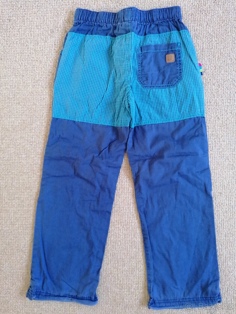 Modré plátěné kalhoty Loap, v. 128 - 2