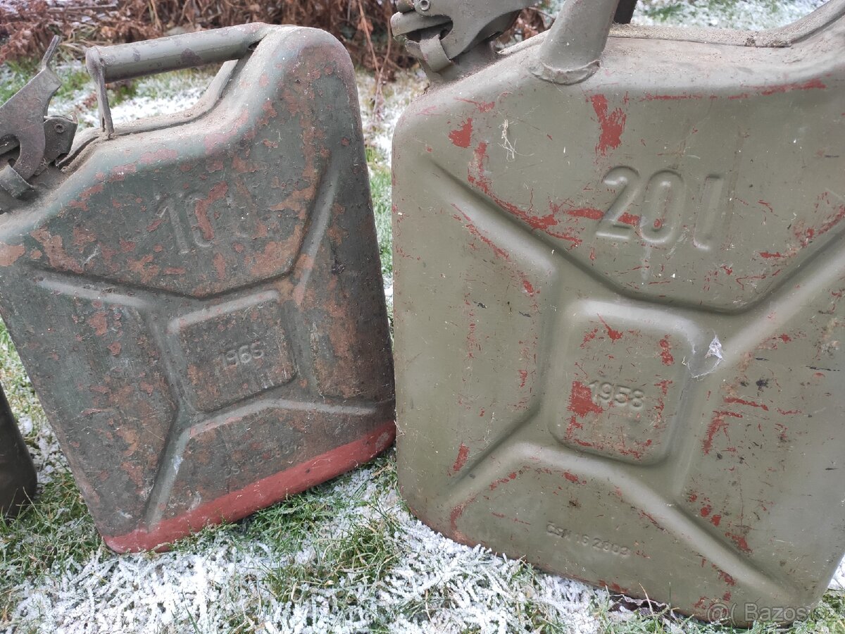 Plechový kanystr Sandrik 10 l a 20 l - 2