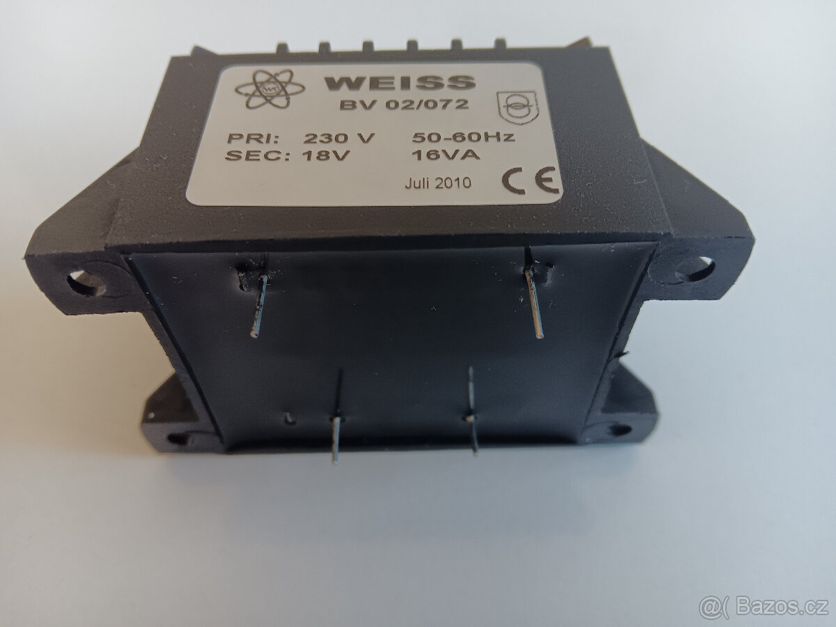 Trafo WEISS 230V / 18V - NOVÉ - 2